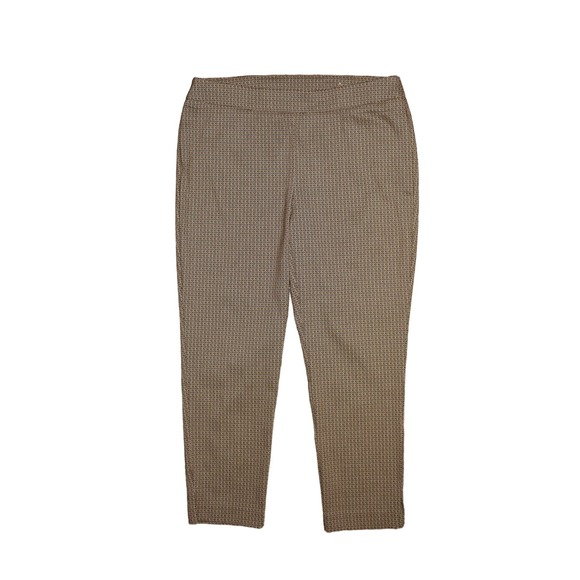 CHICO'S $89 Square Print Jacquard Skinny Ankle Pant Chico's 2.5P‎ / US 14P - Picture 1 of 4